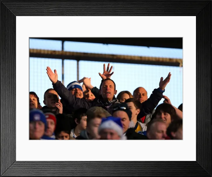 Framed Print : Brighton & Hove Albion vs. Blackpool: Away Game - December 29, 2013