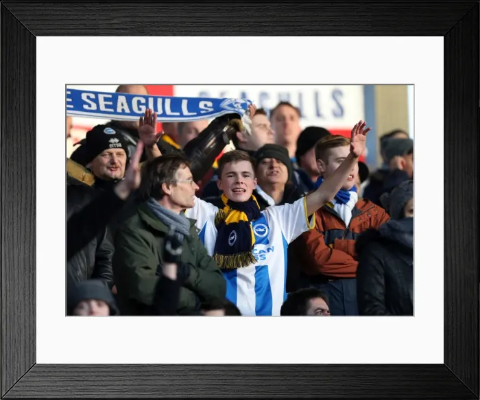 Framed Print : Brighton & Hove Albion Away at Blackpool (29-12-2013) - Season 2013-14 Framed Print : Brighton & Hove Albion Away at Blackpool (29-12-2013) - Season 2013-14