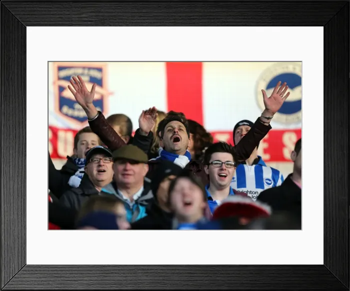 Framed Print : Brighton & Hove Albion vs. Blackpool: Away Game - December 29, 2013 Framed Print : Brighton & Hove Albion vs. Blackpool: Away Game - December 29, 2013
