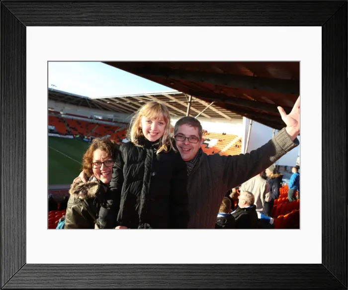Framed Print : Brighton & Hove Albion Away at Blackpool (2013-14 Season)