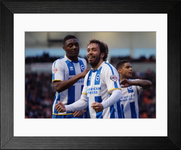 Framed Print : Brighton & Hove Albion vs. Blackpool: Away Game - December 29, 2013 Framed Print : Brighton & Hove Albion vs. Blackpool: Away Game - December 29, 2013