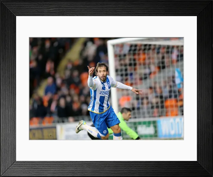Framed Print : Brighton & Hove Albion at Blackpool - December 2013 (Away Game, 2013-14 Season)