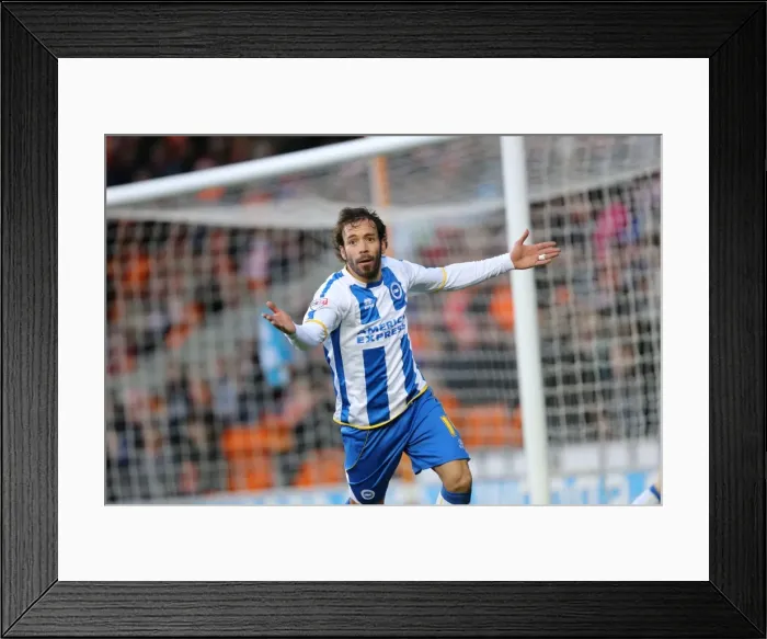 Framed Print : Brighton & Hove Albion Away at Blackpool (29-12-2013) - Season 2013-14 Framed Print : Brighton & Hove Albion Away at Blackpool (29-12-2013) - Season 2013-14