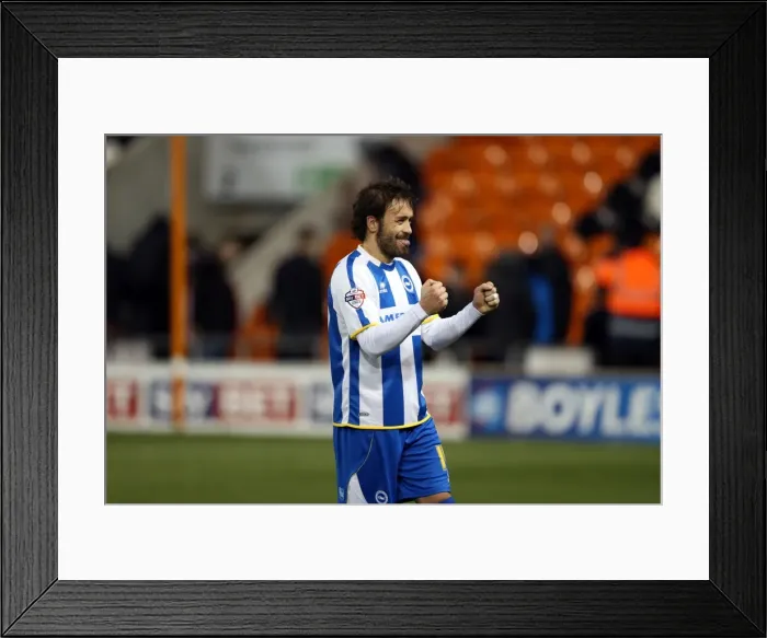 Framed Print : Brighton & Hove Albion vs. Blackpool: Away Game - December 29, 2013 (Season 2013-14) Framed Print : Brighton & Hove Albion vs. Blackpool: Away Game - December 29, 2013 (Season 2013-14)