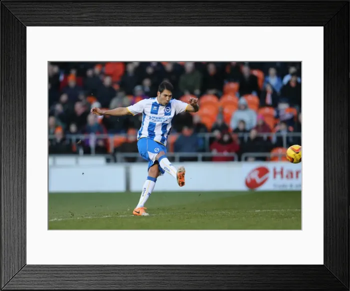 Framed Print : Brighton & Hove Albion vs. Blackpool: Away Game - December 29, 2013 Framed Print : Brighton & Hove Albion vs. Blackpool: Away Game - December 29, 2013