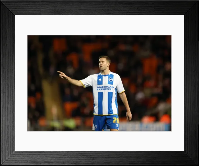 Framed Print : Brighton & Hove Albion Away at Blackpool (2013-14 Season)
