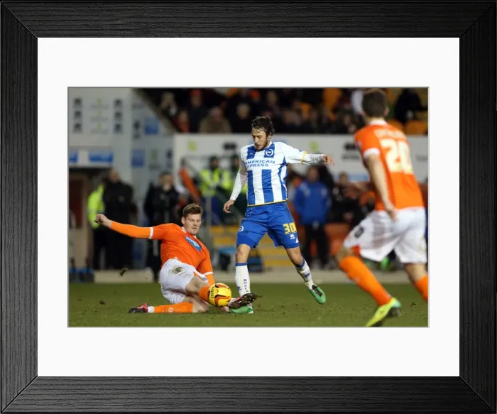 Framed Print : Brighton & Hove Albion at Blackpool (Away Game), December 29, 2013 Framed Print : Brighton & Hove Albion at Blackpool (Away Game), December 29, 2013