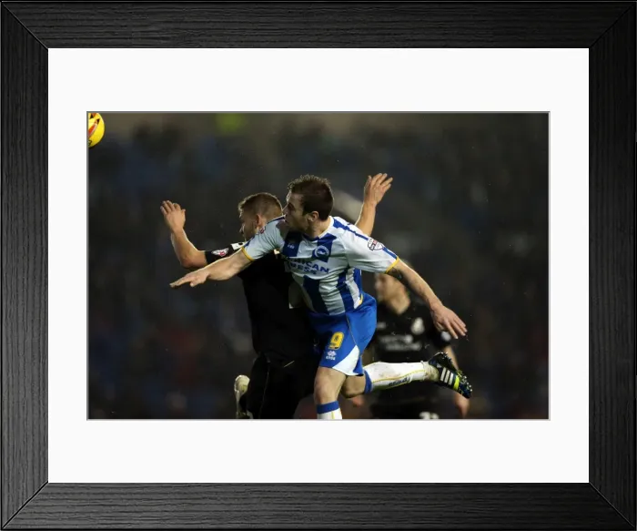 Framed Print : Brighton & Hove Albion vs. Bournemouth: Home Game - January 1, 2014 (Season 2013-14) Framed Print : Brighton & Hove Albion vs. Bournemouth: Home Game - January 1, 2014 (Season 2013-14)