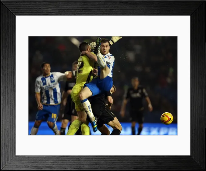 Framed Print : Brighton & Hove Albion vs Bournemouth: Home Game (January 1, 2014) Framed Print : Brighton & Hove Albion vs Bournemouth: Home Game (January 1, 2014)