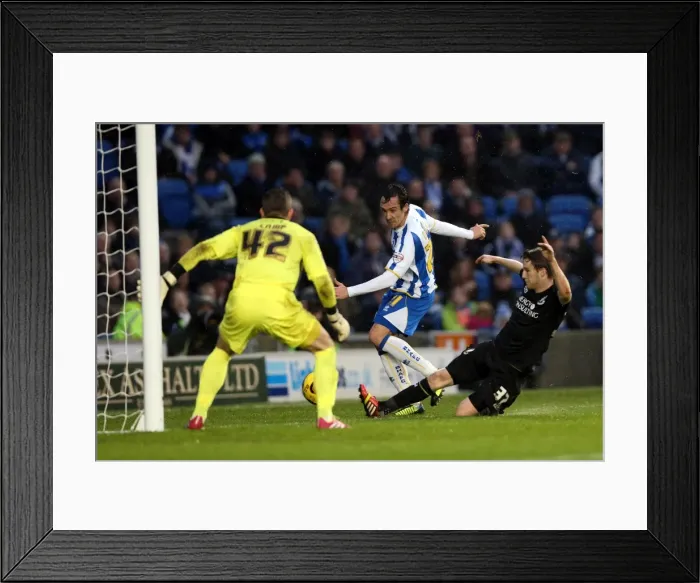 Framed Print : Brighton & Hove Albion vs. Bournemouth: Home Game - January 1, 2014 (Season 2013-14) Framed Print : Brighton & Hove Albion vs. Bournemouth: Home Game - January 1, 2014 (Season 2013-14)