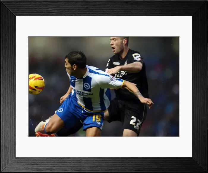 Framed Print : Brighton & Hove Albion vs. Bournemouth: Home Battle (01-01-2014, Season 2013-14) Framed Print : Brighton & Hove Albion vs. Bournemouth: Home Battle (01-01-2014, Season 2013-14)