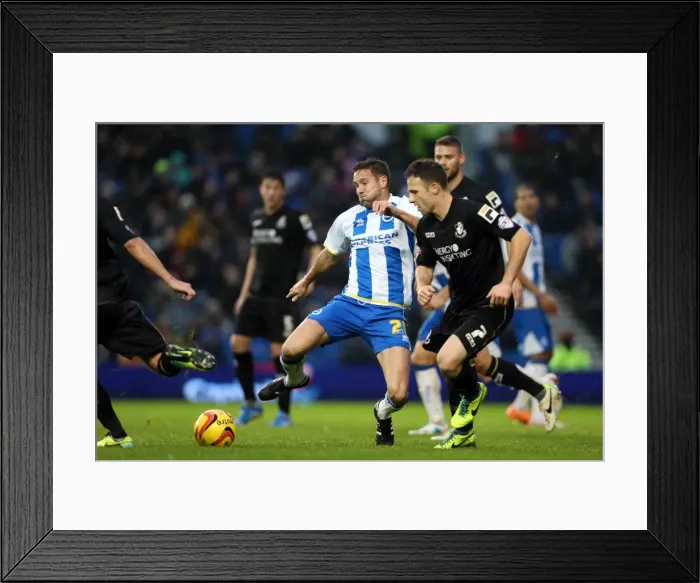 Framed Print : Brighton & Hove Albion vs. Bournemouth: Home Game - January 1, 2014 (Season 2013-14) Framed Print : Brighton & Hove Albion vs. Bournemouth: Home Game - January 1, 2014 (Season 2013-14)