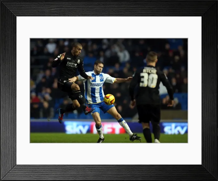 Framed Print : Brighton & Hove Albion vs. Bournemouth: Home Game - January 1, 2014 (Season 2013-14) Framed Print : Brighton & Hove Albion vs. Bournemouth: Home Game - January 1, 2014 (Season 2013-14)