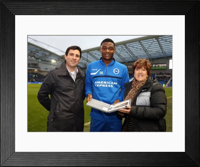 Framed Print : Brighton & Hove Albion vs. Bournemouth: Home Match - January 1, 2014 (Season 2013-14) Framed Print : Brighton & Hove Albion vs. Bournemouth: Home Match - January 1, 2014 (Season 2013-14)