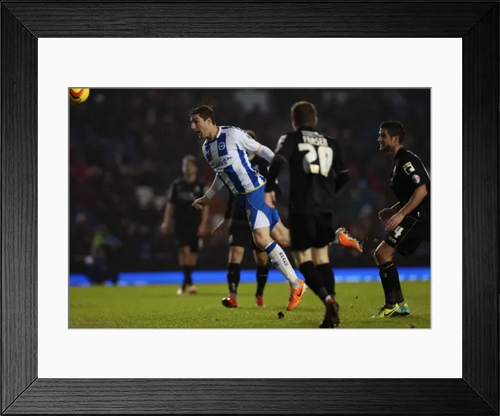 Framed Print : Brighton & Hove Albion vs. Bournemouth: Home Game - January 1, 2014 (Season 2013-14) Framed Print : Brighton & Hove Albion vs. Bournemouth: Home Game - January 1, 2014 (Season 2013-14)
