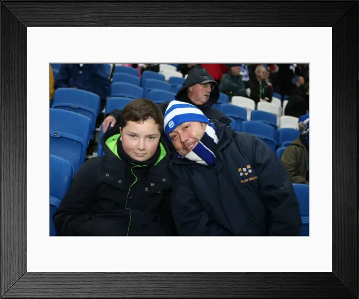 Framed Print : A Fight at the Amex: Brighton & Hove Albion vs. Reading (FA Cup), 2013-14 Season Framed Print : A Fight at the Amex: Brighton & Hove Albion vs. Reading (FA Cup), 2013-14 Season