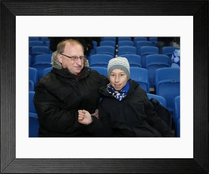 Framed Print : Brighton & Hove Albion vs. Reading (F.A. Cup) - Home Game, January 4, 2014: 2013-14 Season Framed Print : Brighton & Hove Albion vs. Reading (F.A. Cup) - Home Game, January 4, 2014: 2013-14 Season