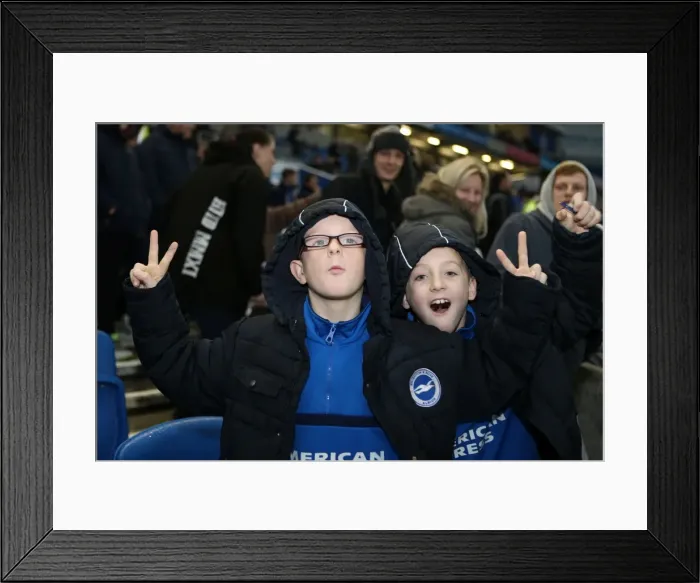 Framed Print : Brighton & Hove Albion vs. Reading (FA Cup) - Home Game, January 4, 2014: 2013-14 Season Framed Print : Brighton & Hove Albion vs. Reading (FA Cup) - Home Game, January 4, 2014: 2013-14 Season