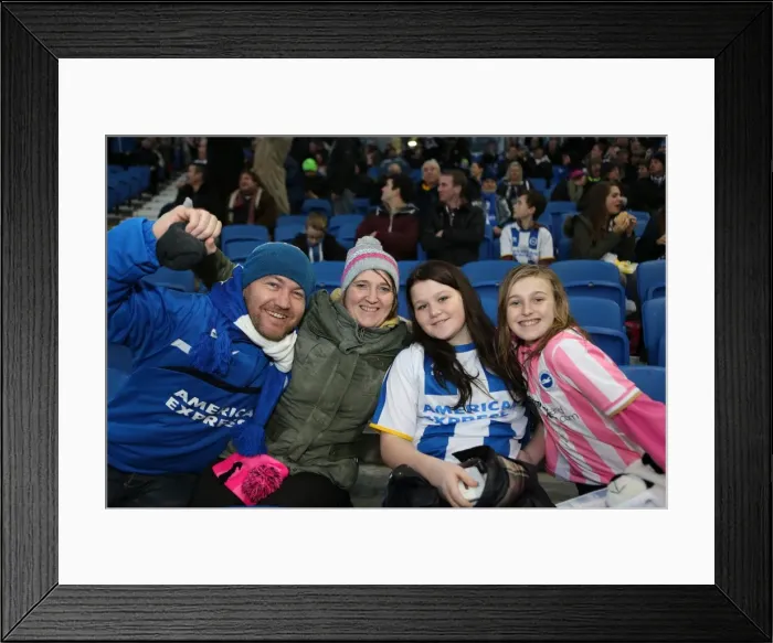 Framed Print : Brighton & Hove Albion vs. Reading (F.A. Cup) - Home Game: 04-01-2014 (Season 2013-14) Framed Print : Brighton & Hove Albion vs. Reading (F.A. Cup) - Home Game: 04-01-2014 (Season 2013-14)