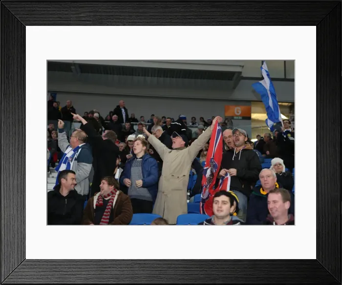 Framed Print : A Fight at the Amex: Brighton & Hove Albion vs. Reading (FA Cup), 2013-14 Season Framed Print : A Fight at the Amex: Brighton & Hove Albion vs. Reading (FA Cup), 2013-14 Season