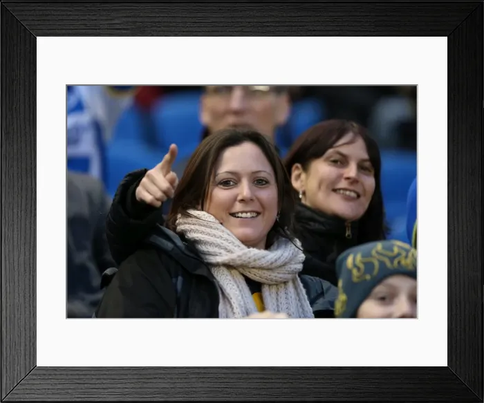 Framed Print : A Fight at the Amex: Brighton & Hove Albion vs. Reading (FA Cup), 2013-14 Season Framed Print : A Fight at the Amex: Brighton & Hove Albion vs. Reading (FA Cup), 2013-14 Season