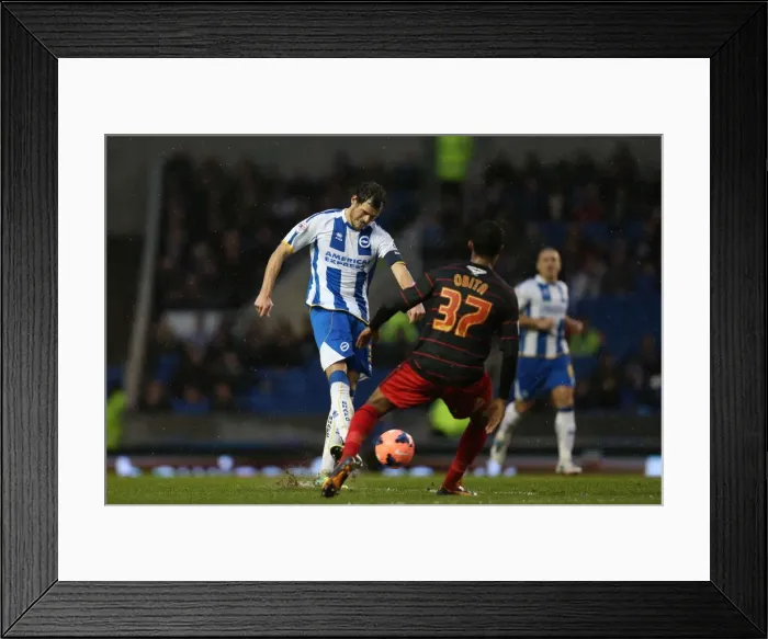 Framed Print : Battling It Out: Brighton & Hove Albion vs. Reading (FA Cup), Amex Stadium, 2013-14 Season Framed Print : Battling It Out: Brighton & Hove Albion vs. Reading (FA Cup), Amex Stadium, 2013-14 Season