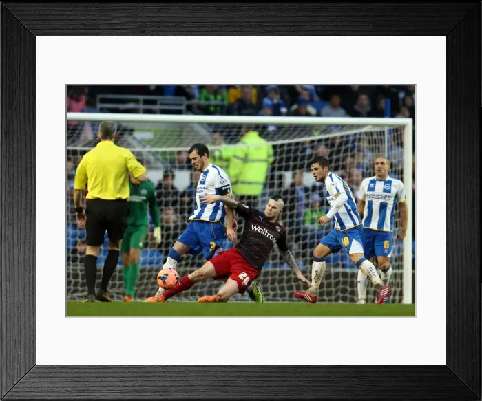Framed Print : Brighton & Hove Albion vs. Reading: A Battle at the Amex Stadium (FA Cup, 2013-14 Season) Framed Print : Brighton & Hove Albion vs. Reading: A Battle at the Amex Stadium (FA Cup, 2013-14 Season)