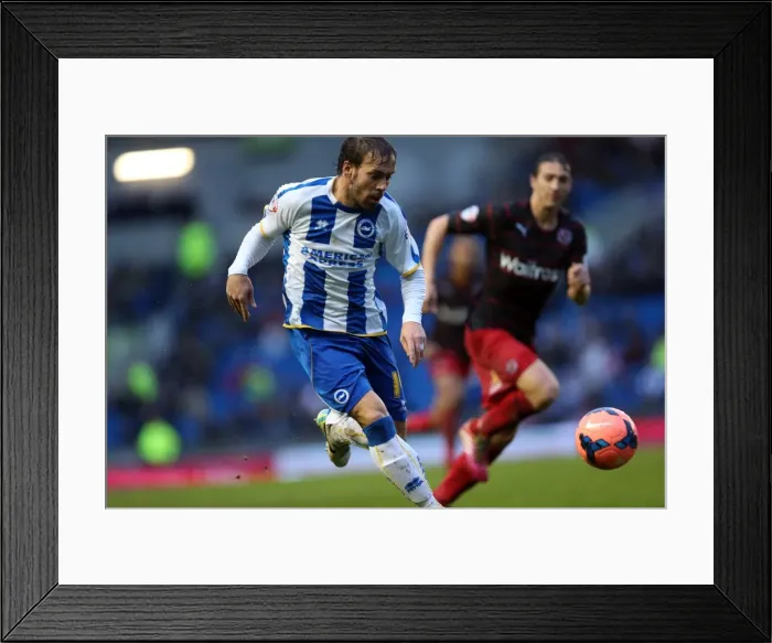 Framed Print : Brighton & Hove Albion vs. Reading: A Fierce F.A. Cup Battle at the Amex (2013-14 Season) Framed Print : Brighton & Hove Albion vs. Reading: A Fierce F.A. Cup Battle at the Amex (2013-14 Season)