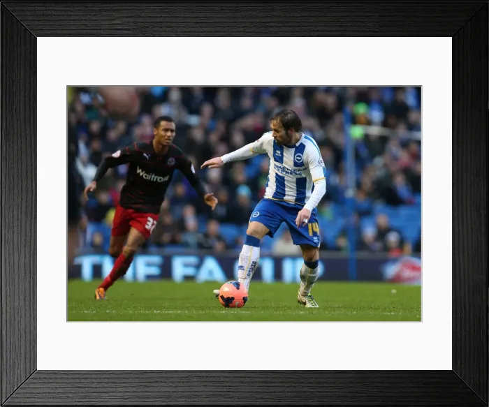 Framed Print : Brighton & Hove Albion vs. Reading (FA Cup) - Home Game: 04-01-2014 (Season 2013-14)