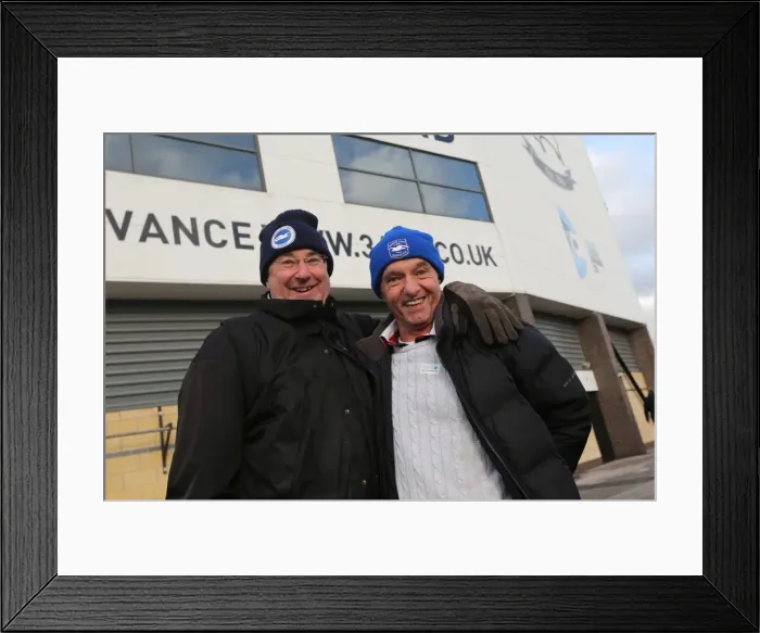 Framed Print : Brighton & Hove Albion vs. Derby County (Away Game - January 18, 2014)