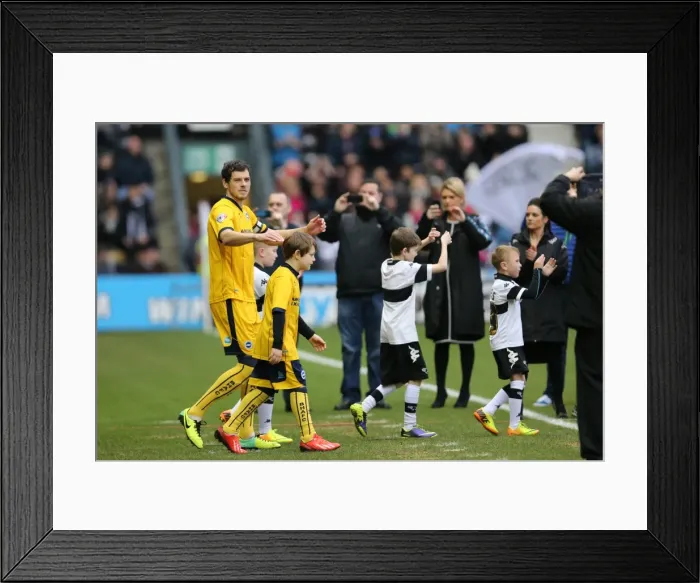 Framed Print : Brighton & Hove Albion vs. Derby County (Away Game - 18-01-2014) Framed Print : Brighton & Hove Albion vs. Derby County (Away Game - 18-01-2014)