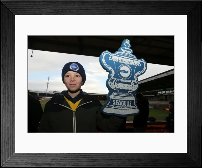 Framed Print : Brighton & Hove Albion vs Port Vale (FA Cup, 25-01-2014) Framed Print : Brighton & Hove Albion vs Port Vale (FA Cup, 25-01-2014)
