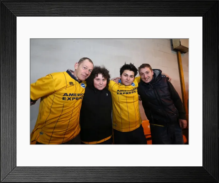 Framed Print : Brighton & Hove Albion vs Port Vale (FA Cup, 2013-14: Away Game, 25-01-2014)