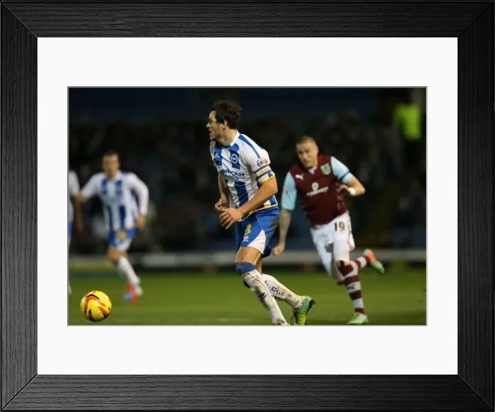Framed Print : Brighton & Hove Albion vs. Burnley - 28-01-2014: Away Game, 2013-14 Season