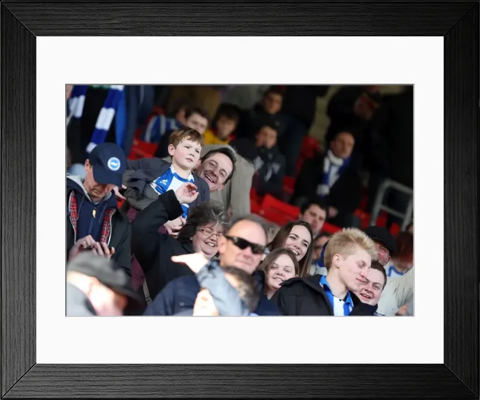 Framed Print : Brighton & Hove Albion vs. Watford FC: 2013-14 Away Game (February 2, 2014) Framed Print : Brighton & Hove Albion vs. Watford FC: 2013-14 Away Game (February 2, 2014)