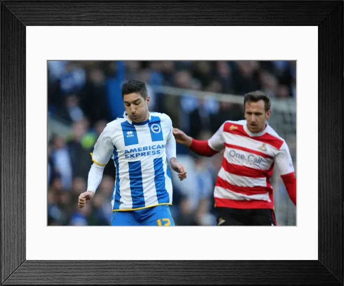 Framed Print : Brighton & Hove Albion vs Doncaster Rovers (08-02-2014): A Home Game from the 2013-14 Season