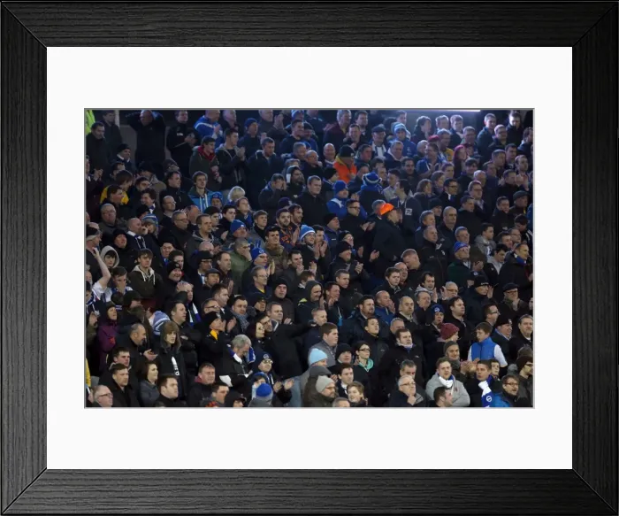 Framed Print : Brighton & Hove Albion vs. Leeds United: A Historic 11-2-2014 Home Game