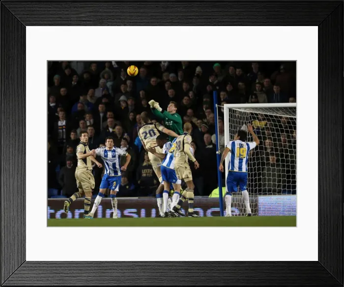 Framed Print : Brighton & Hove Albion vs. Leeds United: 11-02-2014 (11-02-2014: A Historic 9-Goal Thrashing of Leeds United by Brighton & Hove Albion) Framed Print : Brighton & Hove Albion vs. Leeds United: 11-02-2014 (11-02-2014: A Historic 9-Goal Thrashing of Leeds United by Brighton & Hove Albion)