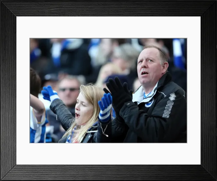 Framed Print : Brighton & Hove Albion vs. Wigan Athletic (22-02-2014): A Home Game from the 2013-14 Season Framed Print : Brighton & Hove Albion vs. Wigan Athletic (22-02-2014): A Home Game from the 2013-14 Season
