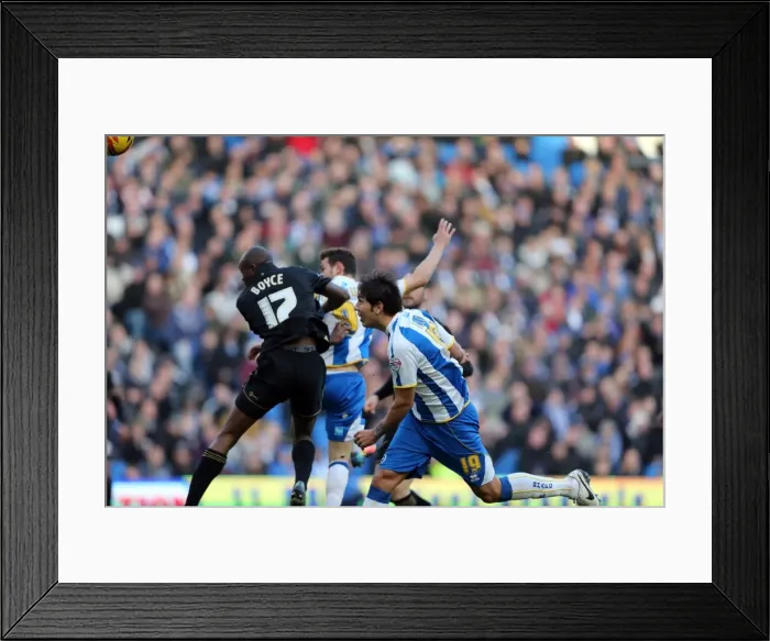 Framed Print : Brighton & Hove Albion vs. Wigan Athletic (2013-14 Season): Home Game Highlights - 22-02-2014