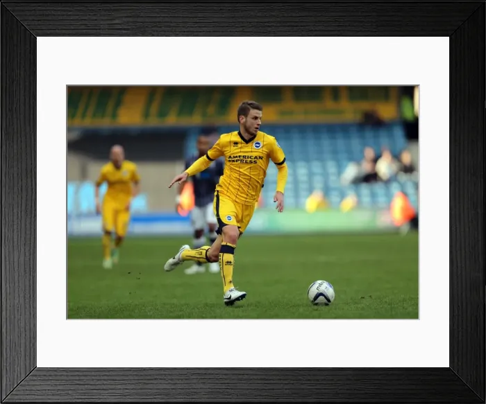Framed Print : Brighton & Hove Albion 2013-14: Away Game vs. Millwall (01-03-2014)
