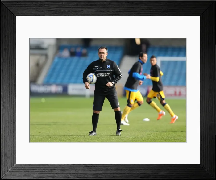 Framed Print : Brighton & Hove Albion vs. Millwall: Away Game - March 1, 2014 Framed Print : Brighton & Hove Albion vs. Millwall: Away Game - March 1, 2014