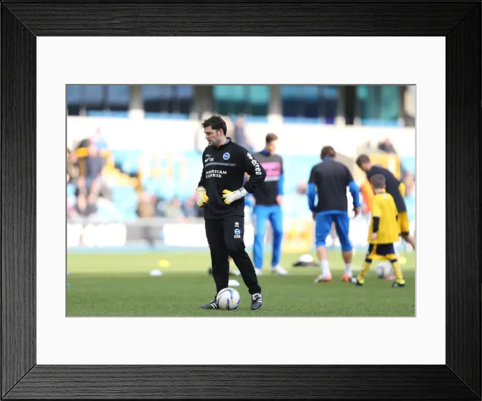 Framed Print : Brighton & Hove Albion vs Millwall: Away Game, March 1, 2014 (2013-14 Season) Framed Print : Brighton & Hove Albion vs Millwall: Away Game, March 1, 2014 (2013-14 Season)