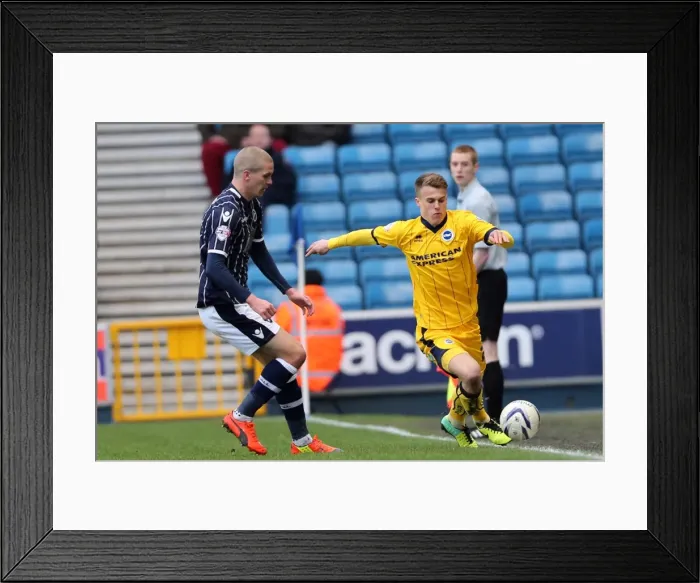 Framed Print : Brighton and Hove Albion at Millwall (Away Game), 01-03-2014 Framed Print : Brighton and Hove Albion at Millwall (Away Game), 01-03-2014