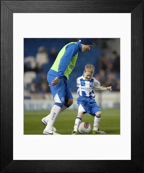 Framed Print : Brighton & Hove Albion vs. QPR: A Historic 11-3 Victory in the 2013-14 Season