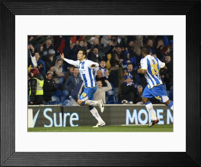 Framed Print : Brighton & Hove Albion's Leonardo Ulloa Celebrates Goal Against QPR, Skybet Championship 2014 Framed Print : Brighton & Hove Albion's Leonardo Ulloa Celebrates Goal Against QPR, Skybet Championship 2014