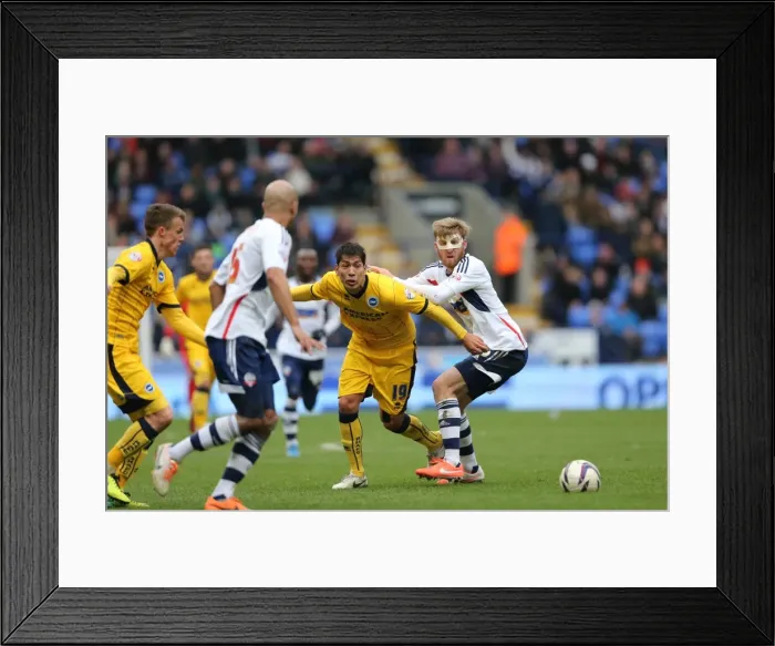 Framed Print : Brighton & Hove Albion vs. Bolton Wanderers: Away Game Highlights (15-03-14) Framed Print : Brighton & Hove Albion vs. Bolton Wanderers: Away Game Highlights (15-03-14)