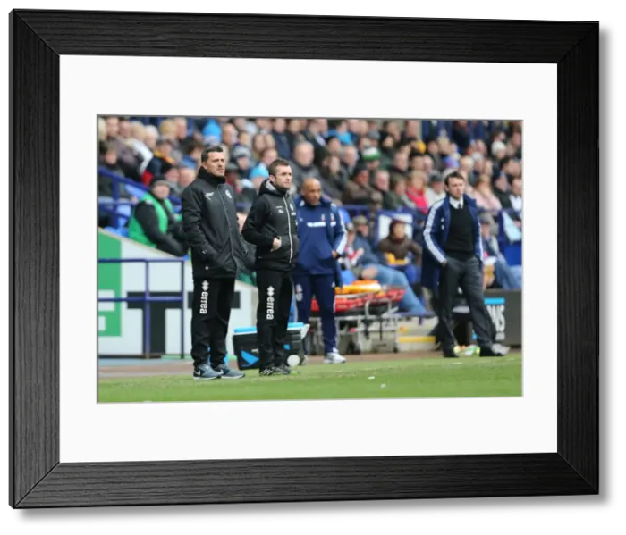 Framed Print : Brighton & Hove Albion vs. Bolton Wanderers (Away): 15-03-14 (Bolton Wanderers)