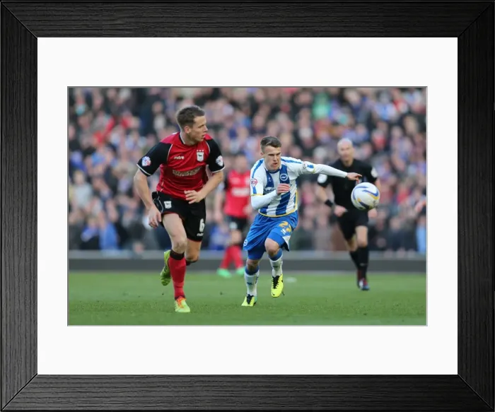 Framed Print : Brighton & Hove Albion vs. Ipswich Town (2013-14 Season): Home Game Highlights (Ipswich Town 22-03-14)