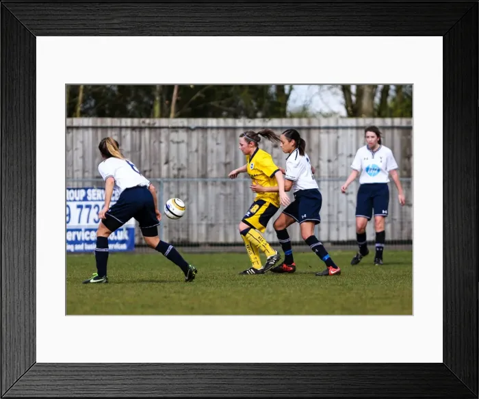 Framed Print : Brighton & Hove Albion vs. Tottenham Hotspur: Women's Match, March 23, 2014 Framed Print : Brighton & Hove Albion vs. Tottenham Hotspur: Women's Match, March 23, 2014
